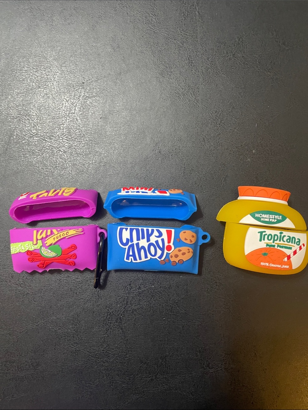 Snack-Themed EARBUD Cases SET of 3  NWOT, EARBUDS NOT INCLUDED DISPLAY ONLY